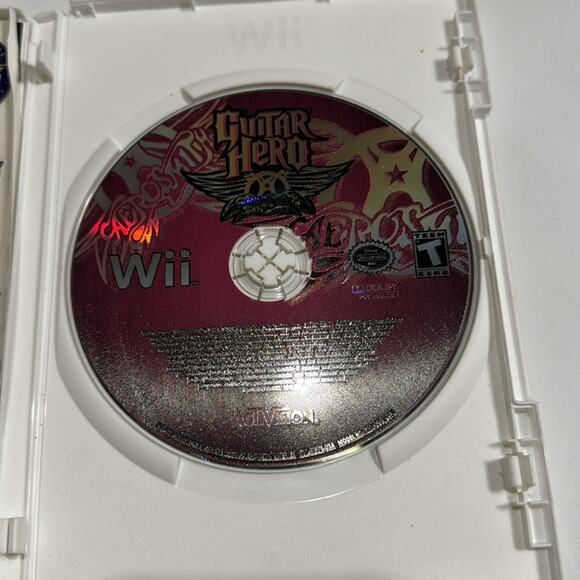 Nintendo Wii Guitar Hero Aerosmith Complete with Stickers - Picture 4 of 6